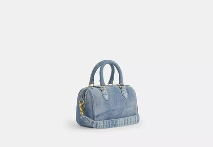 Rowan Mini Denim Bag With Charms